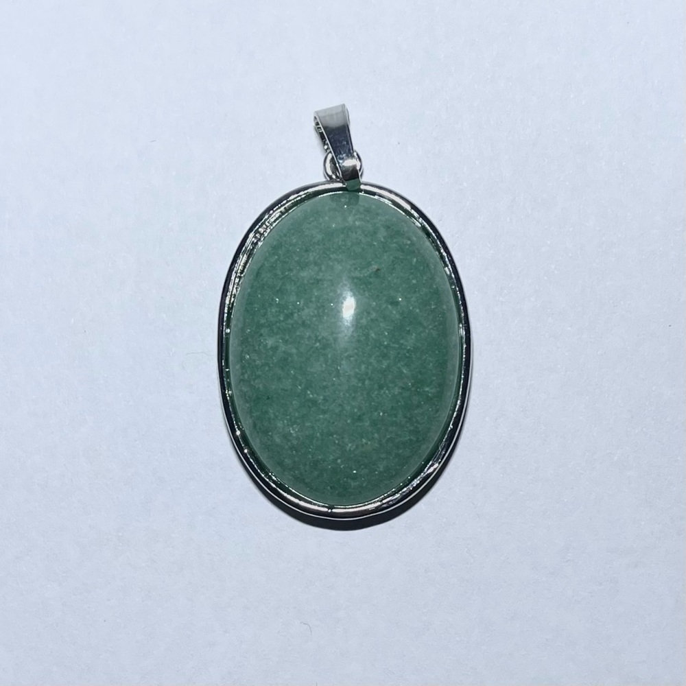 Green Aventurine Oval Necklace